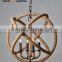 IC2060-4RS- Orb Rustic Chandelier With Jute Rope Wholesale Chandelier