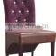 MB DS-3008 foshan premium antique furniture brown bedroom chair leather chair