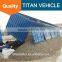 Titan Tri axle Hydraulic Cylinder Side Dump Trucks / Tipper Dumper Truck Trailer For Sale