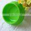 Round plastic pet dog bowl