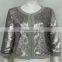 Pretty Steps 2015 evening party prom design sexy long sleeve sequin jacket gown
