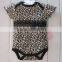 3pcs Outfits Leopard Set Baby Girls Romper Bodysuit Tutu Skirt Headband infants and newborn onesie