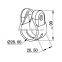 JY-28|Chrome plated metal accessories for coated pipe|Durable pipe fittings for showcase|Metal fastenning buckle