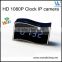 2016 new night vision camera clock hidden camera hd 1080p wifi clock ip camera multi-function dvr digital wall clock wifi