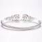 infinity bracelet natural color 316l stainless steel bracelet AAA zircon inlay wholesale fashion jewelry