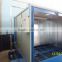 Glazing spray booth with water-curtain for sanitaryware products
