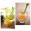 Food Safe Silicone Pear Shaped Tea Infuser Long Handled Silicone Tea Strainer/Loose Tea Steeper