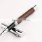 Luxury roller metal ball pen and roller pen set with PU leather gift box