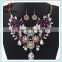 No.1 yiwu & ningbo exporting commission agent wanted elegant woman statement neacklace earrings jewelry set for banquet