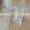 wholesale clear cosmetic acrylic makeup organizer with 3 grids for store jewelry cosmetic