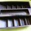 Eco friendly black PS plastic tray with dividers