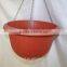 12" plastic hanging pot,plastic plant pots hanging,balcony plastic pots