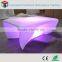 Illuminated commercial led furniture /led dining table & chair set