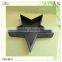 ornament art work home decor black color wooden star