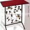 RH-4719 Hammered wood top Aviary wrought iron metal Console Table