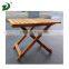 Portable wooden table for picinic