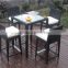 Outdoor/Indoor Furniture Rattan/Wicker Patio Bar Set
