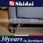 Contemporary Light Navy Fabric Upholstery Sofa And Loveseat Set G183-RE