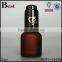 30ml  china dark red frosted glass bottle cosmetic essential oil perfume gold aluminum pump dropper bottle glass
