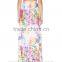 Hot sale fashion women split floral printing women long skirt