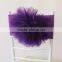 Hot Sale Fashion Handmade Organza Flower With Lycra Chair Band Chair Sash