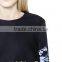 OEM service lady fancy embossed sweatshirt production