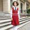 School Uniform Factory Wholesale Red School Pinafore Dress