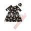 Fashion baby Long sleeve floral Dresses Spring Dress with leggings Patterns Kids Dress
