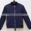 Quilted men jacket pu fabric winter leather jacket