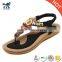 HFR-T0023 Beaded Fashion Flat Summer Sandals 2017 for Women Cheap Wholesale Sandals