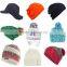 2016 new fashion winter knitted adult beanie in pink