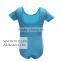 2017 New Arrival Ballet Sparkle Short Sleeve Gymnastics Leotard for Girls