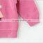 Girls 100% cotton jacquard pullover sweater hand made bowknot