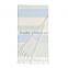 Stripe 100% cotton beach towel with tassel made in China