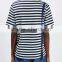 Tape Drop Over The Shoulder Stripe Boxy Tee for girls