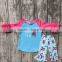 2017 Fall Boutique Outfits Troll Cartoon Character Designs Toddler Clothing Sets Child Wears Clothes