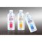 Transparent PE Plastic Adhesive Labels in Soda Water Summer Flowers Brand Bottle