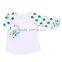St Patrick's Day girls icing ruffle tee shirts green raglan shamrock shirt M7030101