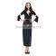 Onen Characteristic Nun Costume role playing Halloween Cosplay Catholic dress