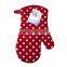 Heat Resistant Dotted Kitchen Cotton neoprene Oven Mitt