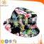 Blank Floral Cotton Bucket Hat Boonie Bucket Hats/caps