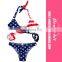 Cheap Sexy Wrap Halter Bikini Set Top For Women