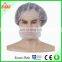 Disposable white nylon hairnet cap