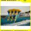 A Large Sideways-E-shaped Summer Towable Water Game Inflatable Flying Fish