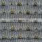 New Black Floral Nylon Spandex Metallic Net Fabric
