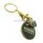 Custom Promotional Metal Plate Gold Coin Keychain Trolley Token