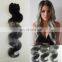 fx ombre hair extensions T1b Grey, two color ombre human hair weave bundles