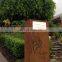 Antique waterproof corten steel metal parcel delivery box