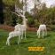 Customized Life Size Wrought Iron Deer Sculpture Outdoor Garden Family Shopping Mall Sculpture