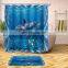 I@home Polyester Fabric Cartoon Bathroom Dolphin Shower Curtain Ocean Waterproof Custom
